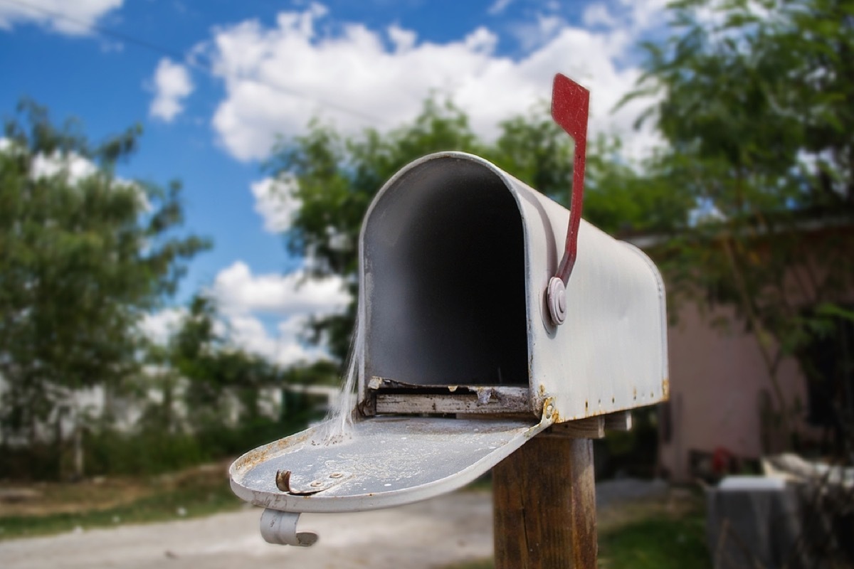 open mailbox on a clear day