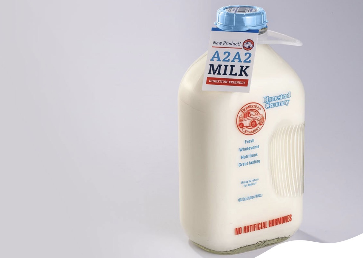 homestead creamery milk bottle