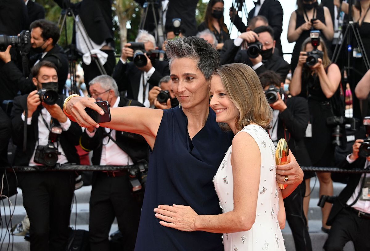 Alexandra Hedison and Jodie Foster at the Cannes Film Festival in July 2021