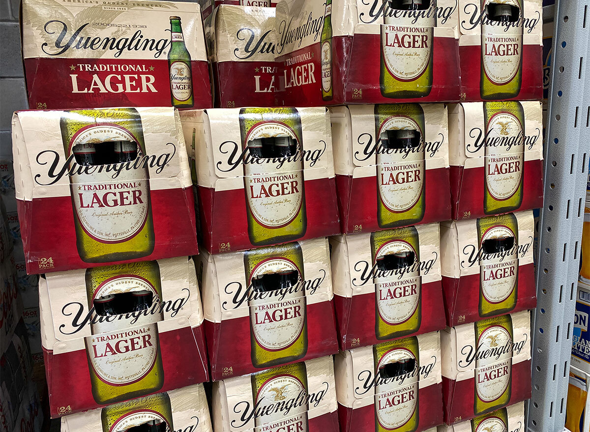 cases of yuengling beer