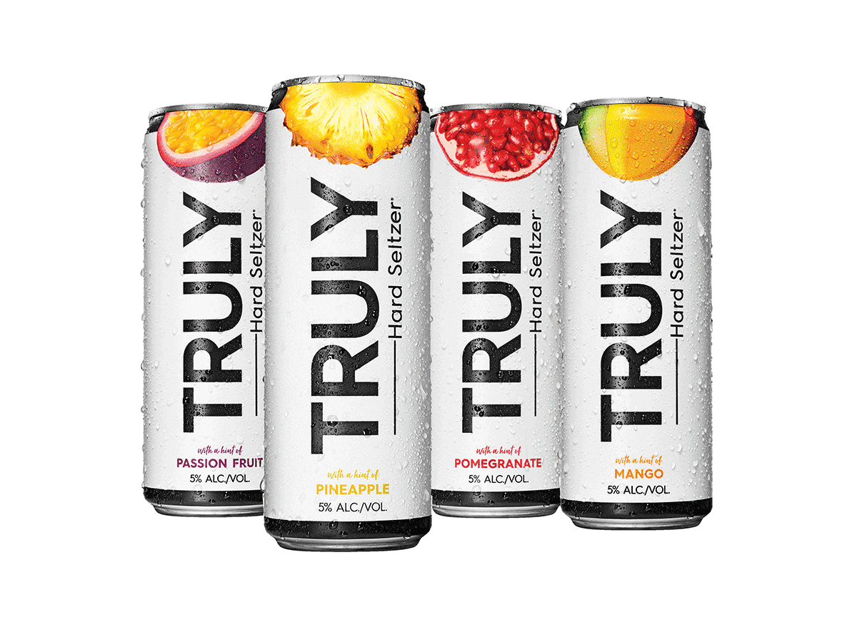 assorted truly hard seltzer cans