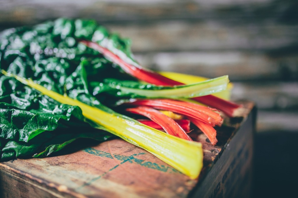 Vegetarian diet swiss chard