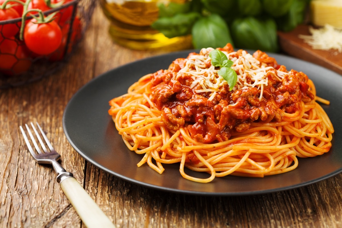 plate of spaghetti on table- funniest jokes