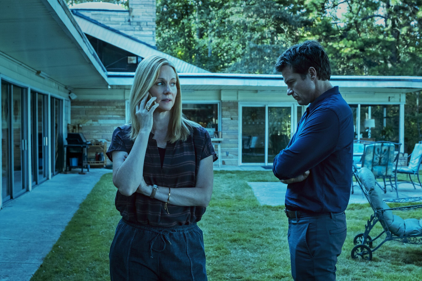 laura linney and jason bateman on ozark