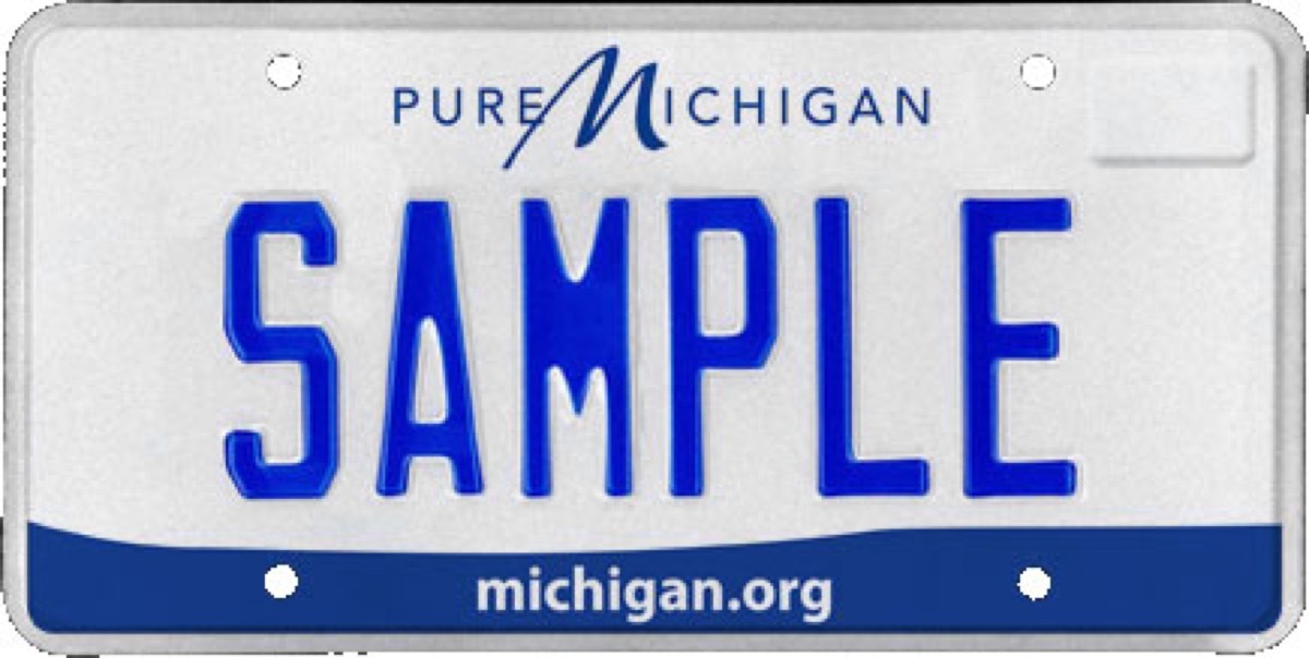 michigan state license plate