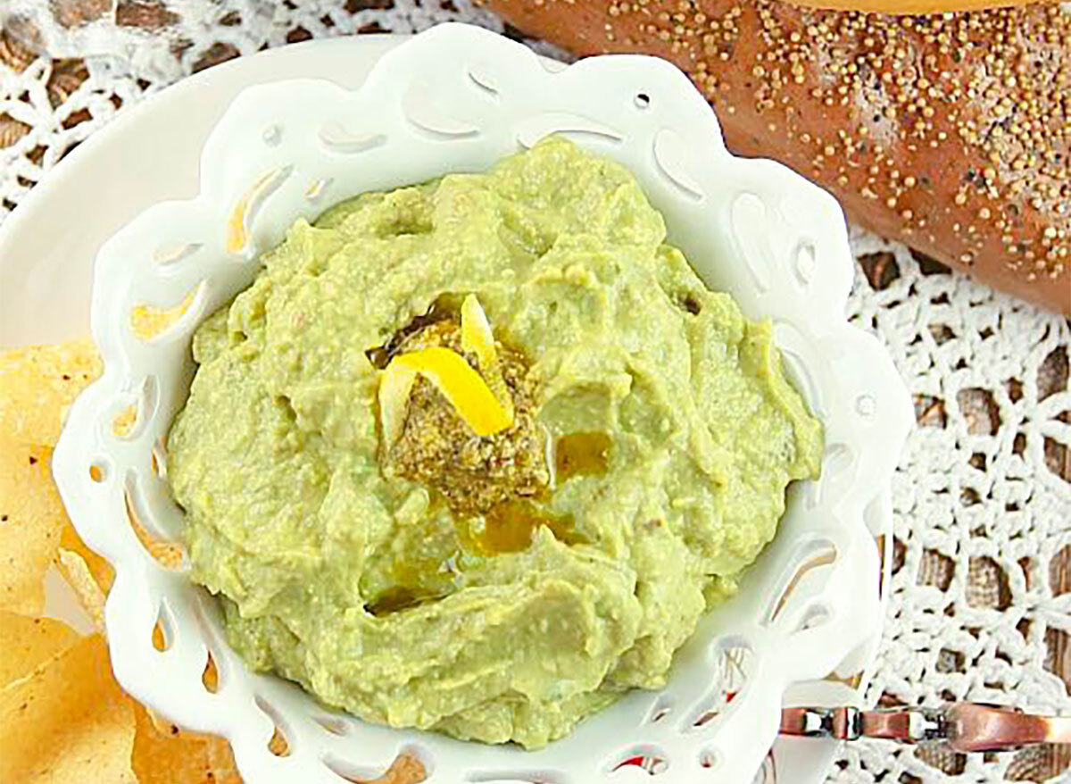 italian guacamole in bowl