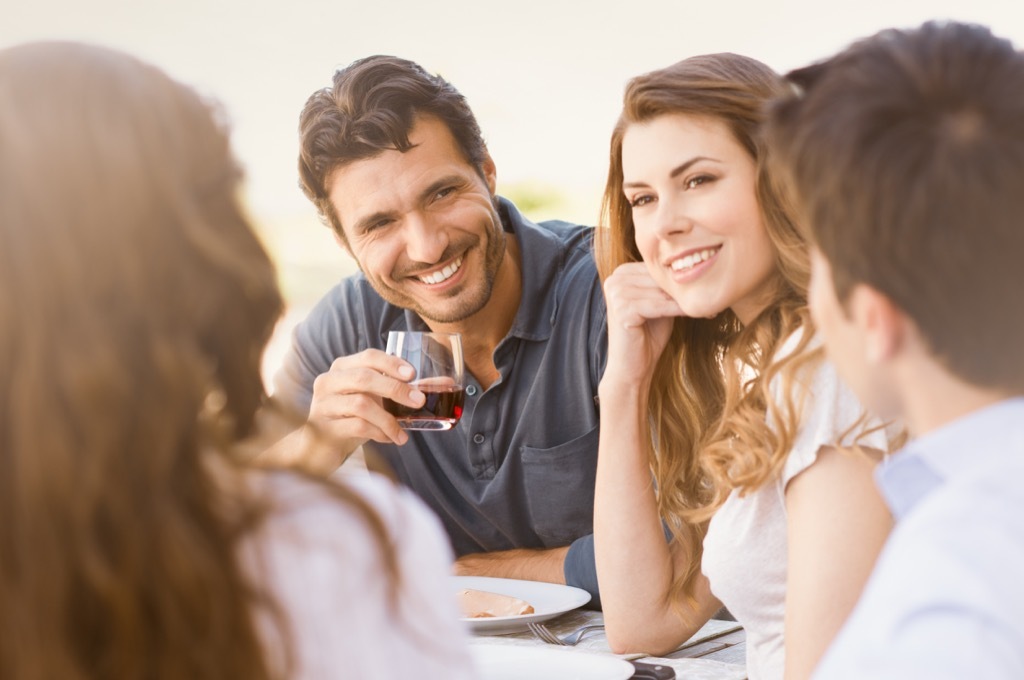 dinner party conversationalist people talking, improve memory