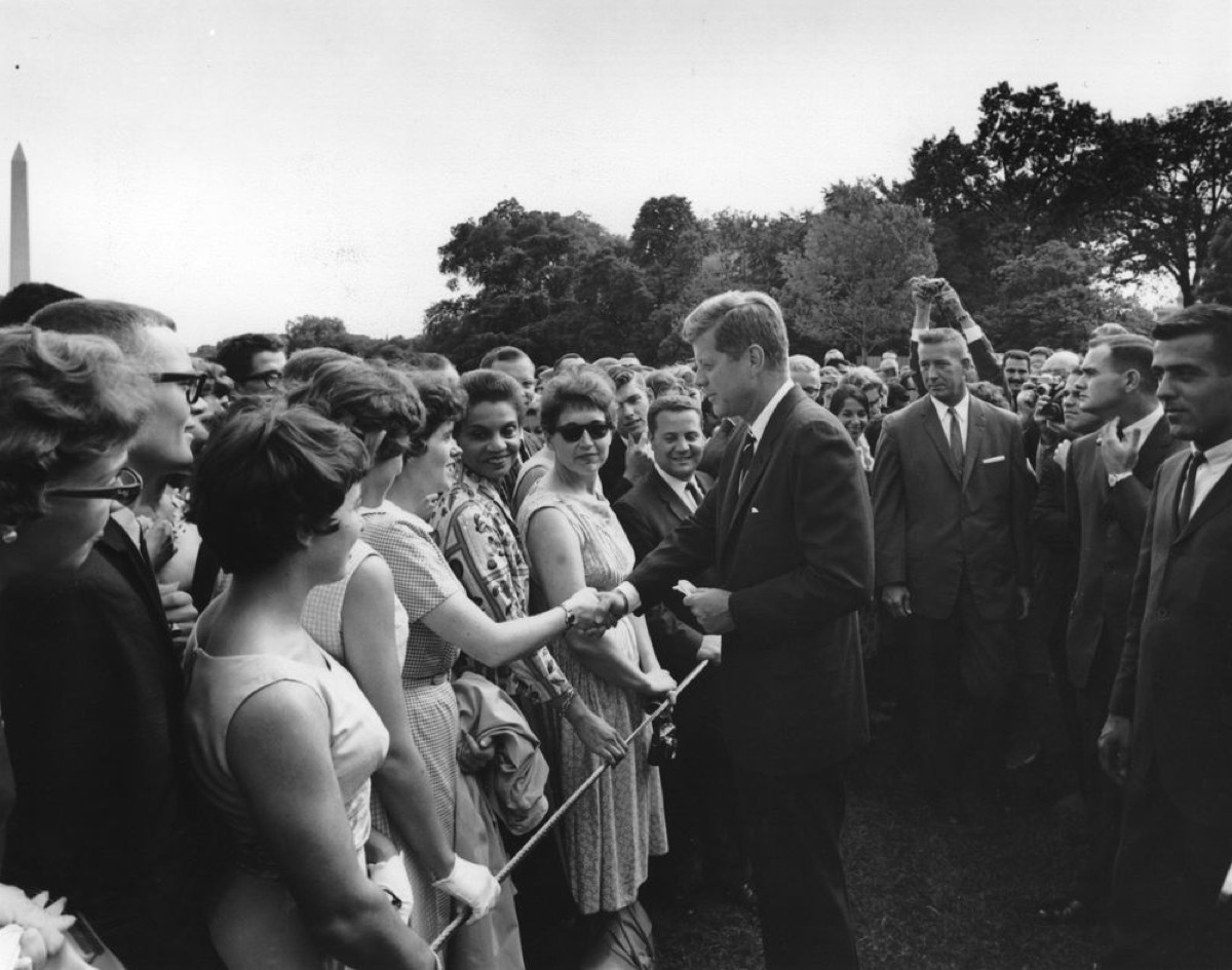 JFK Meets Peace Corp Volunteers