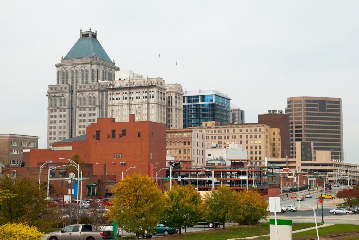 city skyline of Greensboro, North Carolina