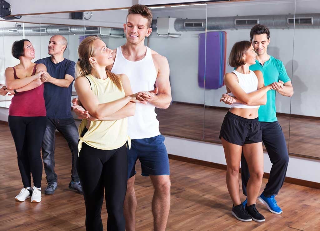 Couples dance class