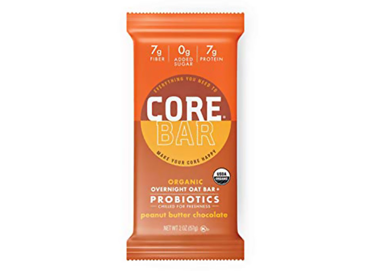 core overnight oatmeal bar peanut butter chocolate flavor