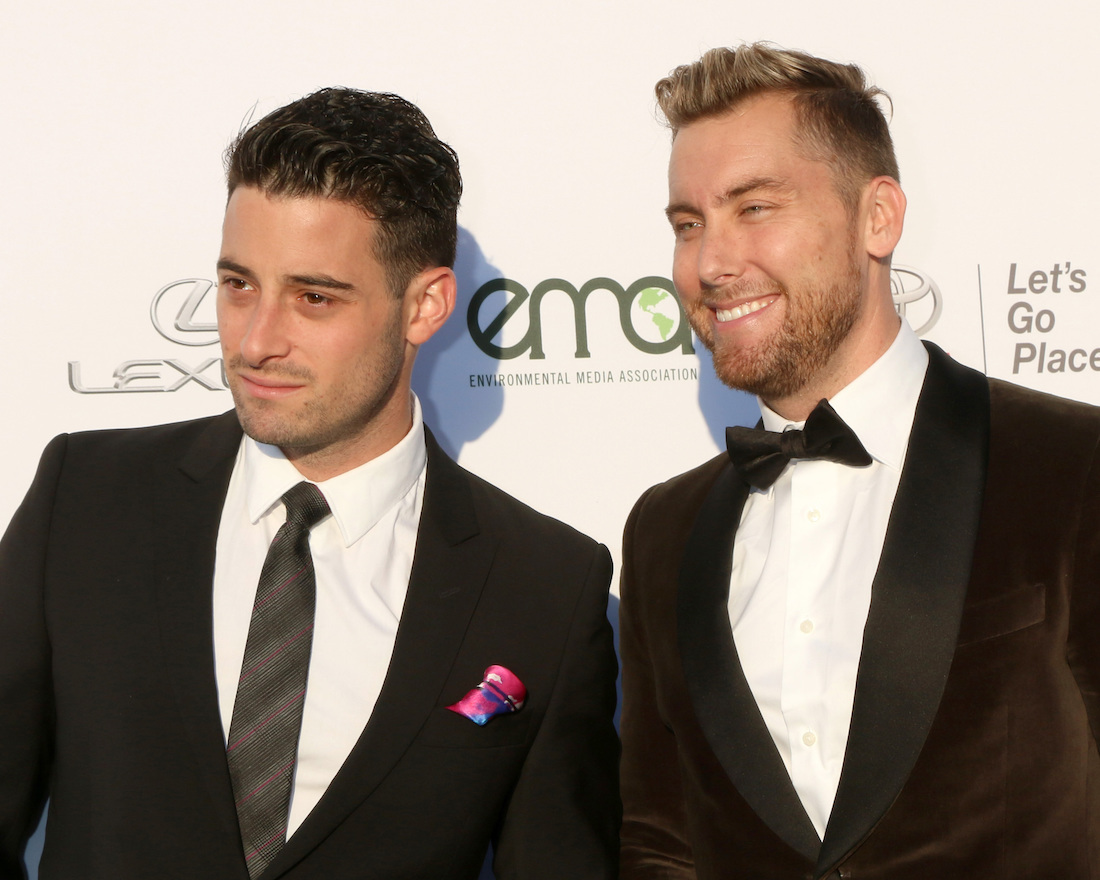 Lance Bass and Michael Turchin at the Environmental Media Awards in 2017