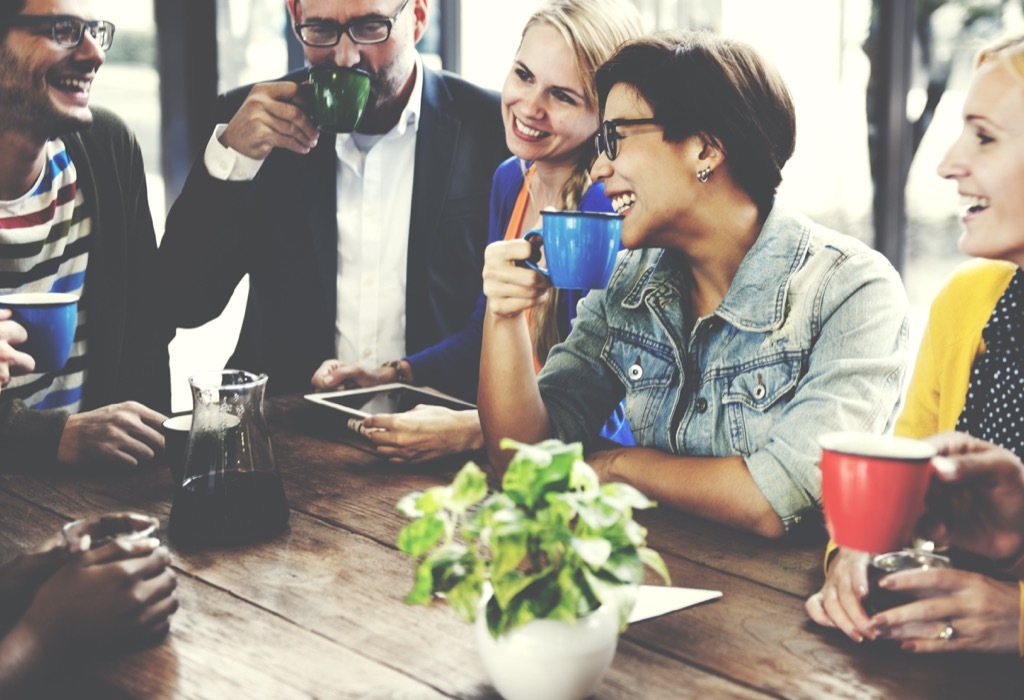 coworkers using slang in an office setting how to make friends after 40