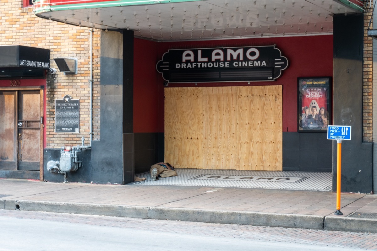 a closed alamo drafthouse cinema