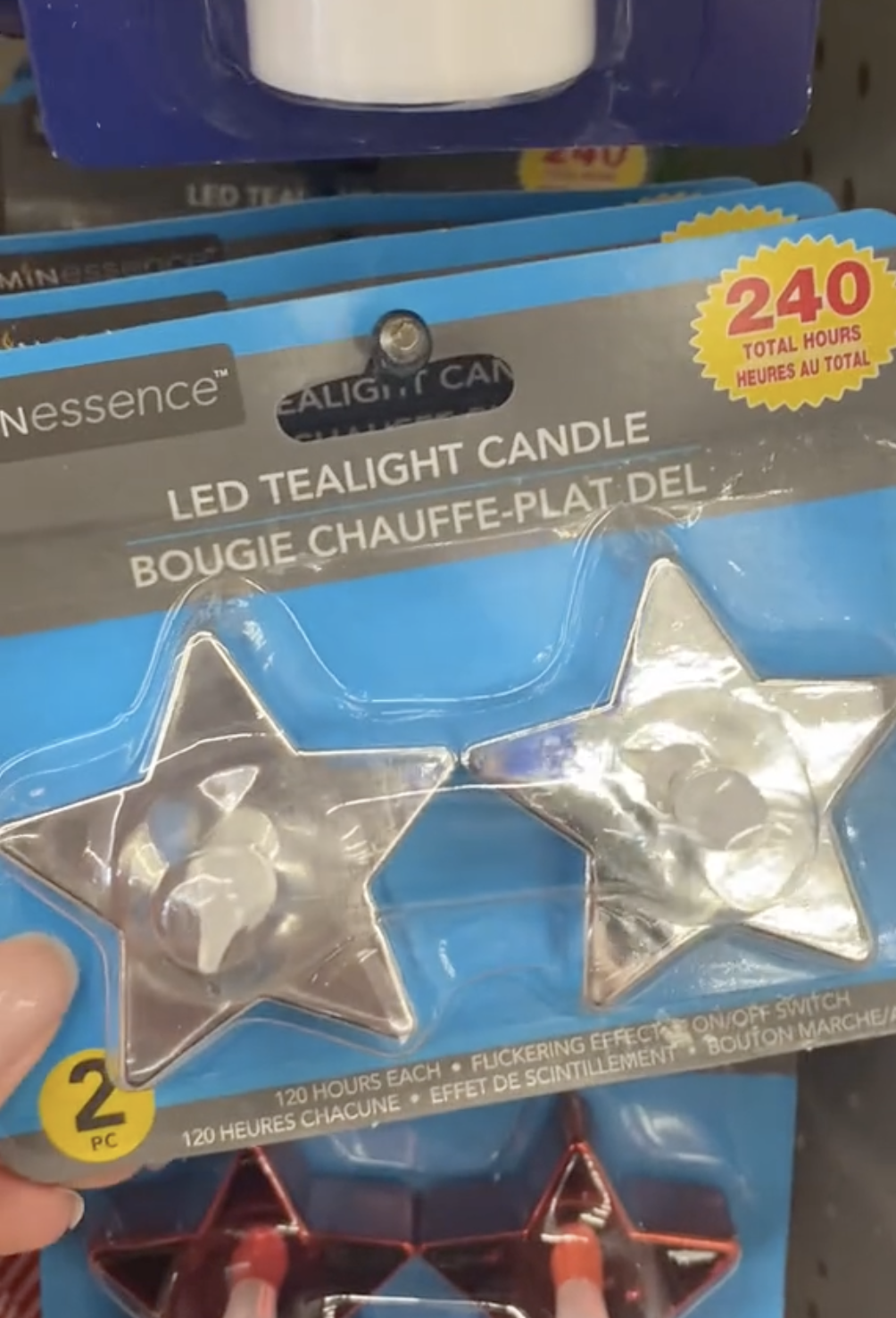 star tealights at Dollar Tree