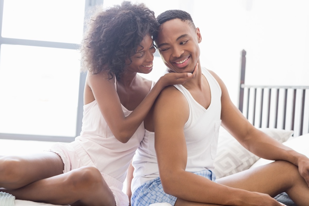 Couple in bed together