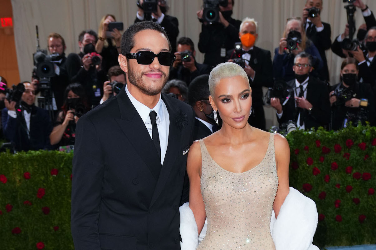 kim kardashian and pete davidson met gala