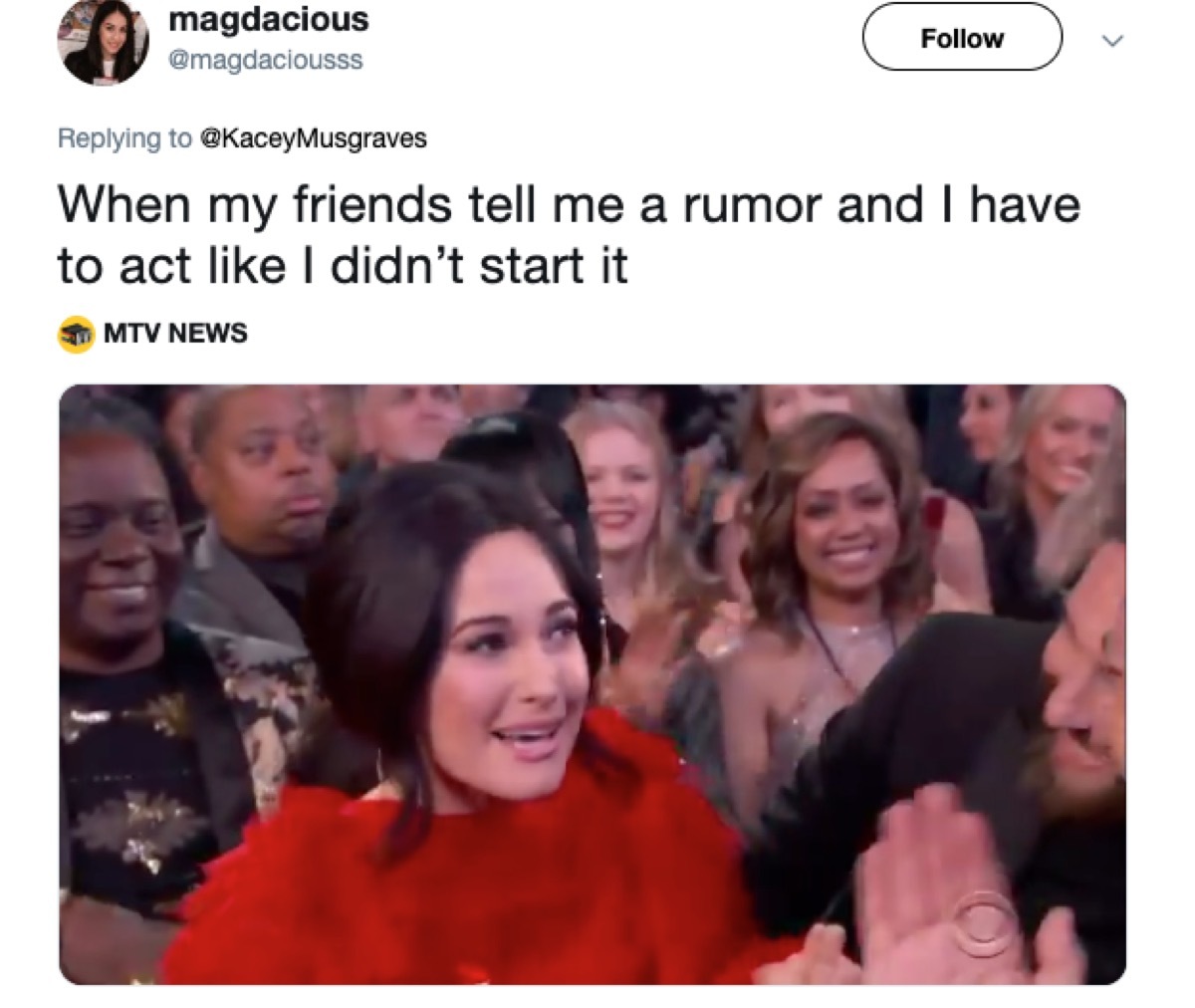 kacey musgraves fake surprise, 2019 memes