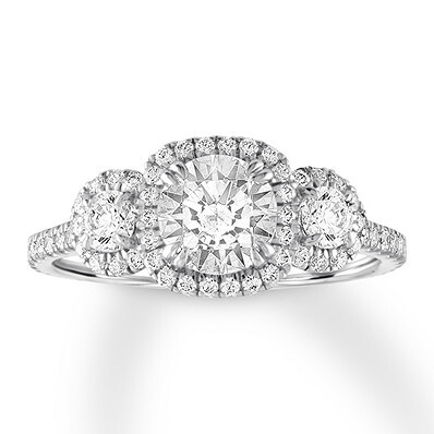 Jared Diamond Three-Stone Ring 2 ct tw, one of the best engagement rings.