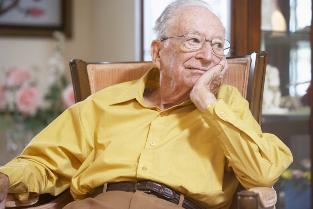 old man sitting in a chair