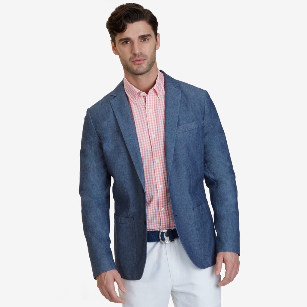 nautica opener chambray blazer