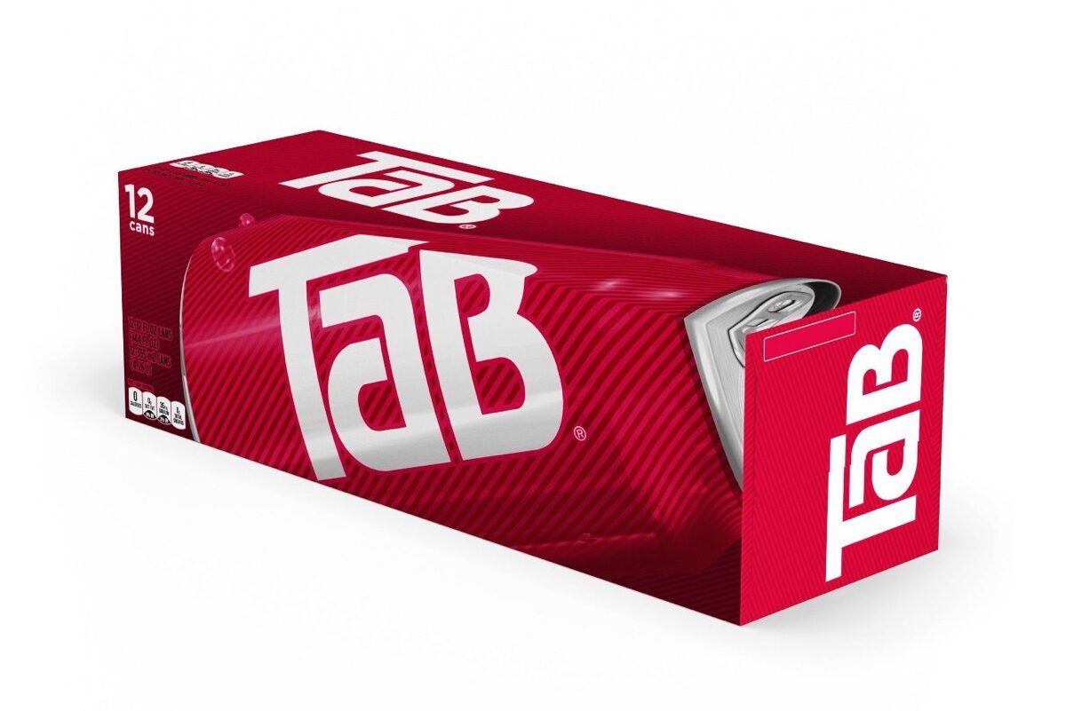 Tab soda can box