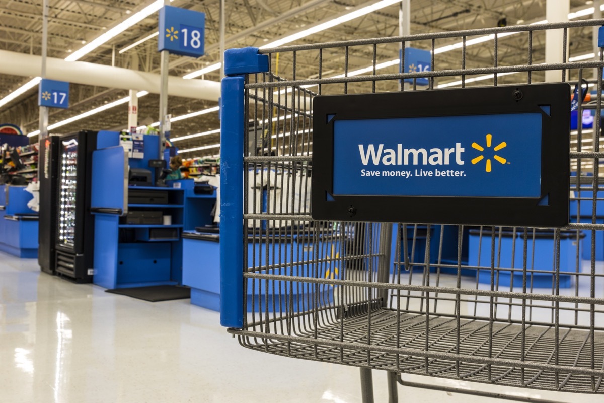 Walmart store interior