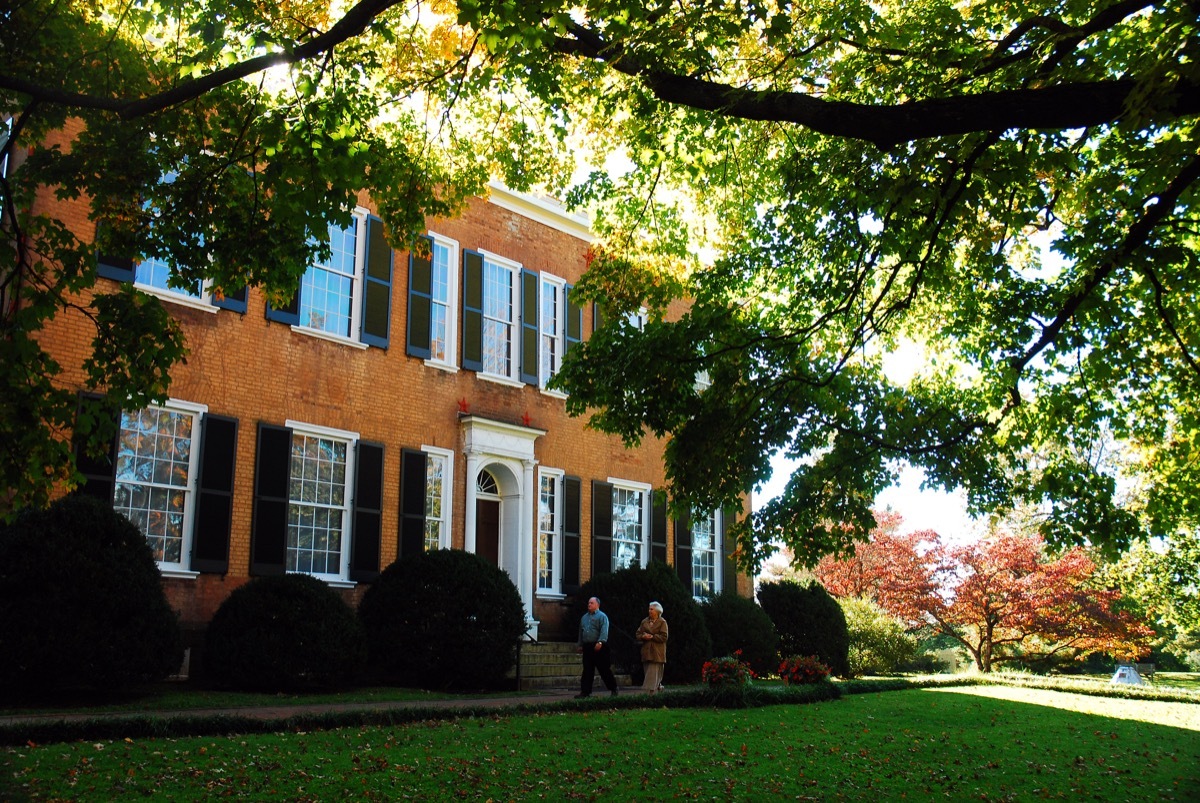 Federal Hill building in the state park of bardstown kentucky