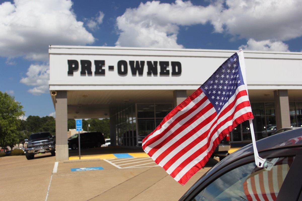 pre-owned car dealership