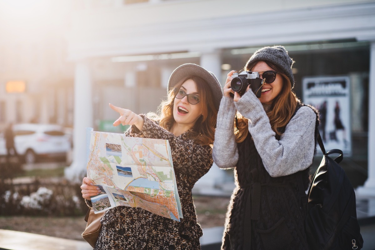 Two Friends Traveling Together