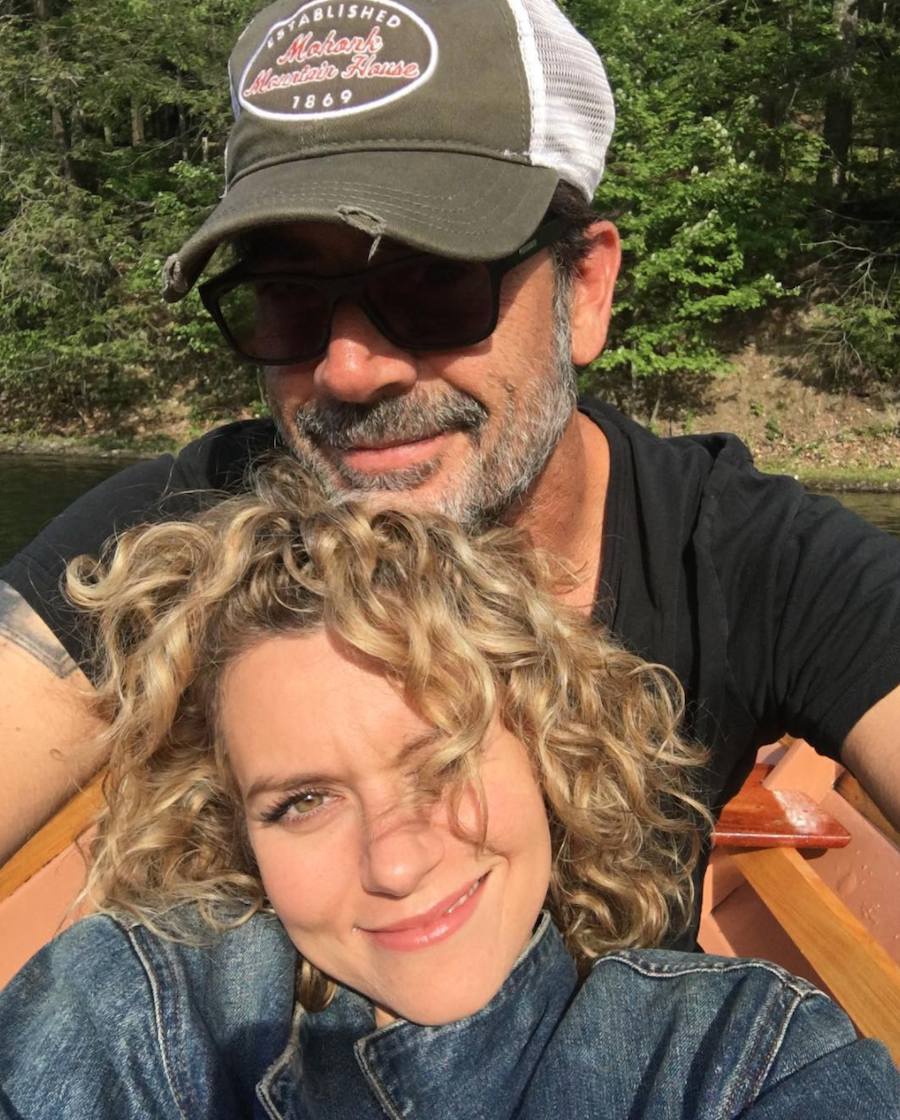 Jeffrey Dean Morgan and Hilarie Burton in a selfie from Instagram