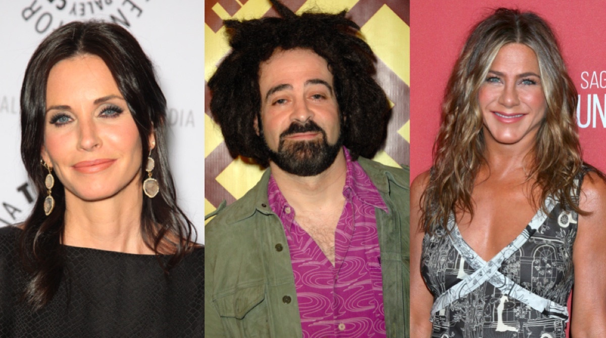 Courteney Cox, Adam Duritz, and Jennifer Aniston