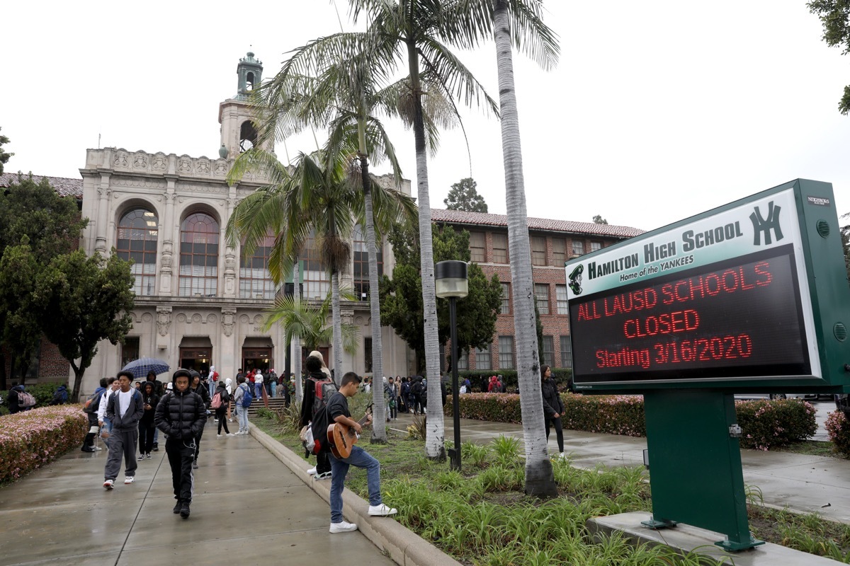 Los Angeles Unified School District Superintendent Austin Beutner announced that schools will be closed due to the coronavirus