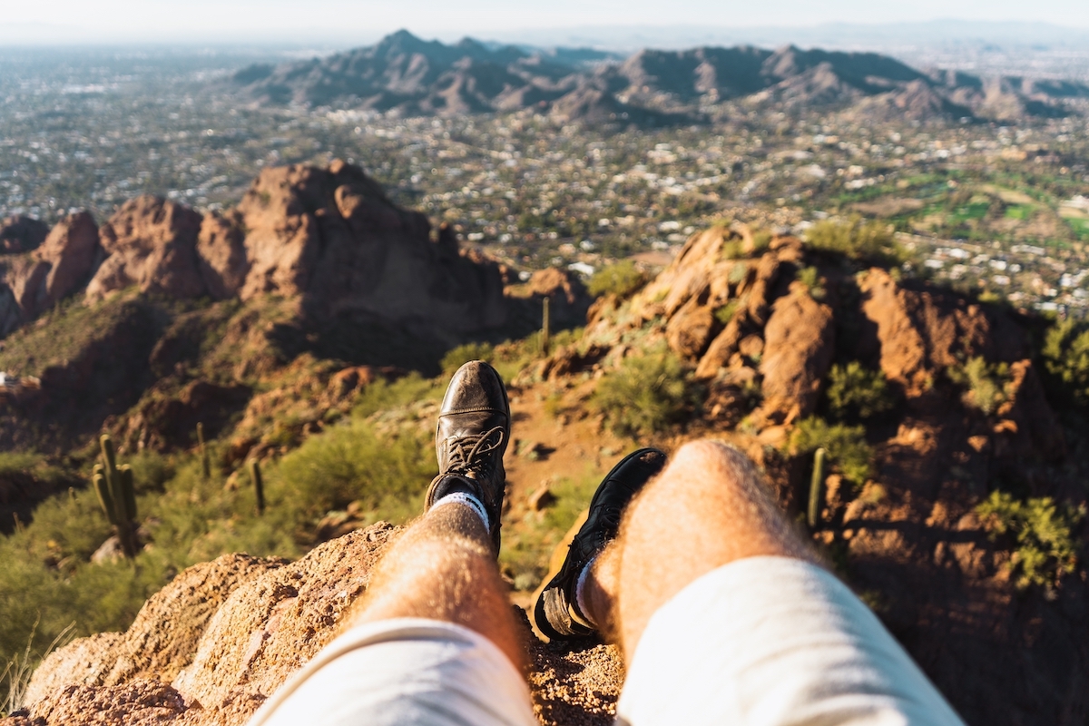 tucson az hike man legs