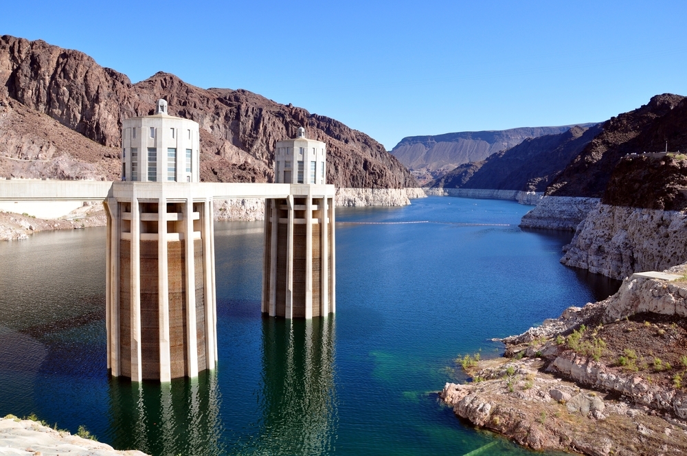 Lake Mead as seen from the Hoover Dam