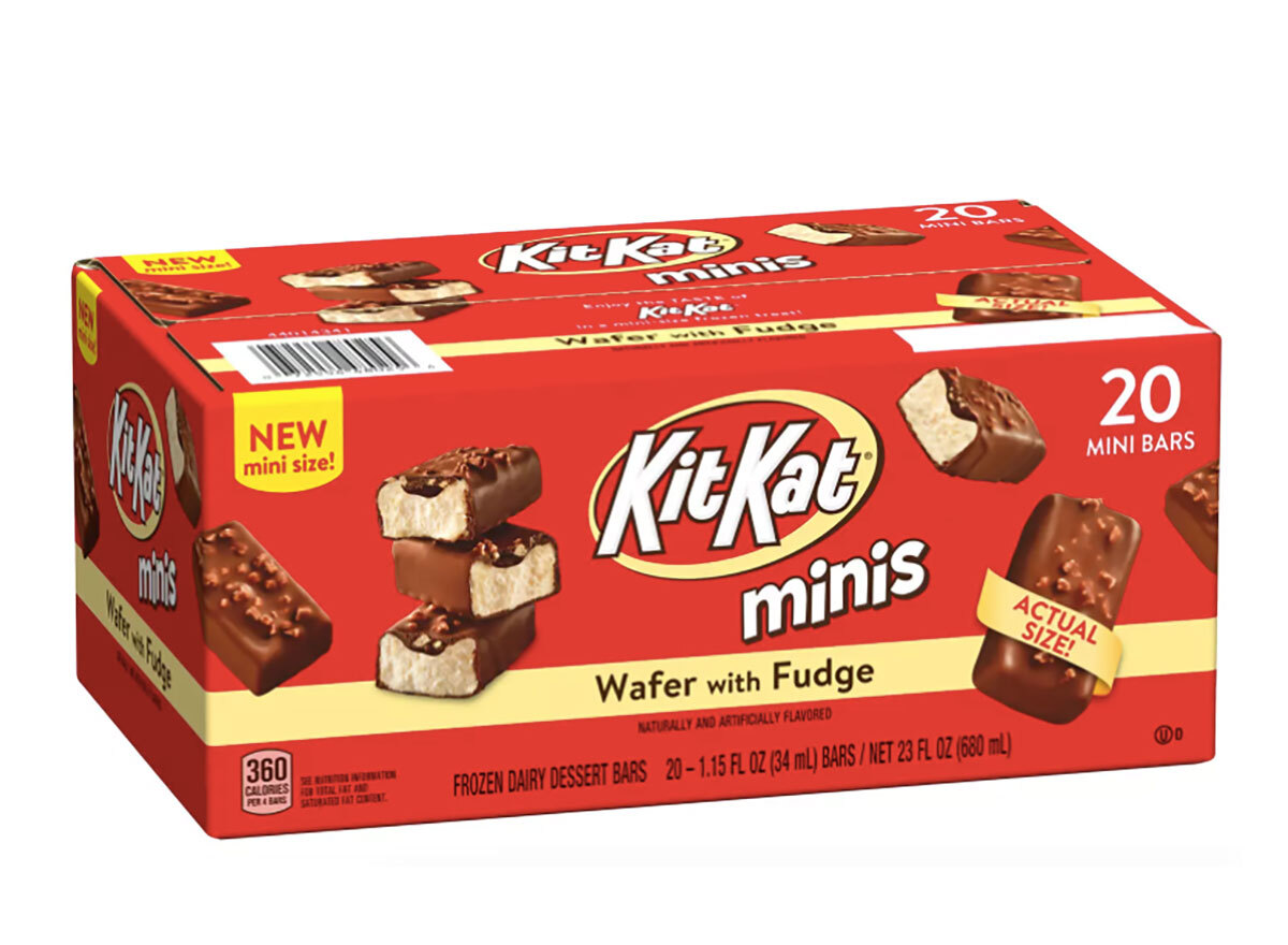 box of kit kat mini dessert bars