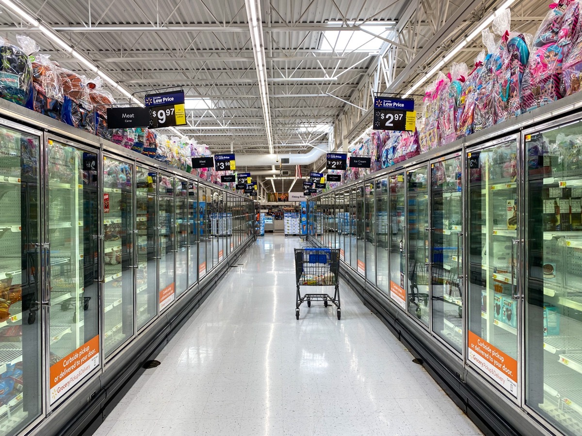 walmart frozen food aisle