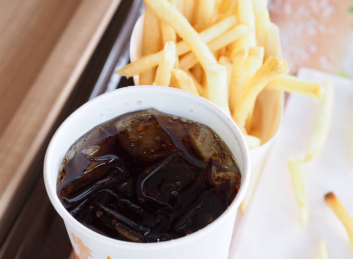 burger king coke and fries