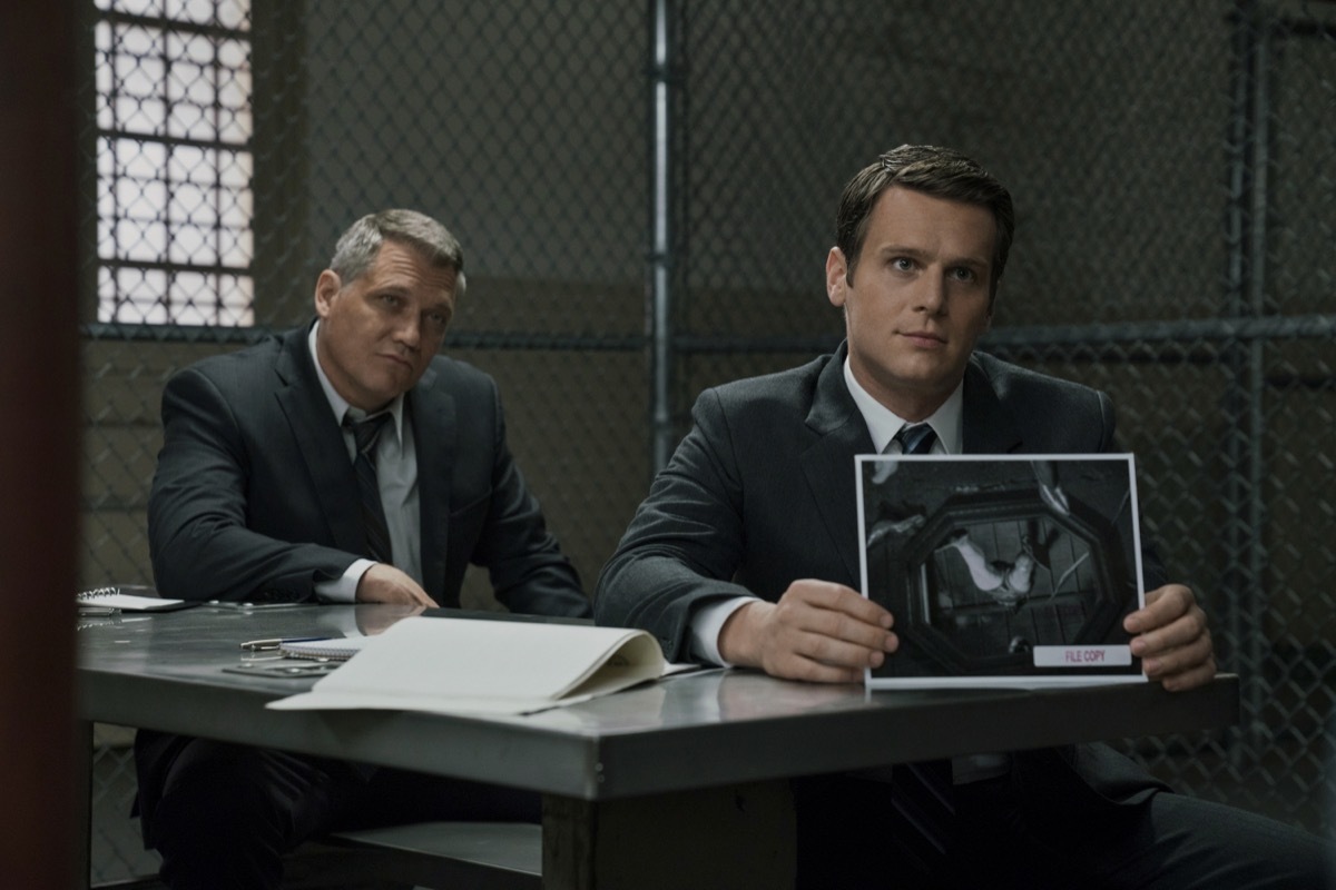 Holt McCallany and Jonathan Groff in Mindhunter