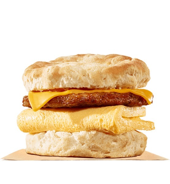 burger king sausage egg & cheese buscuit