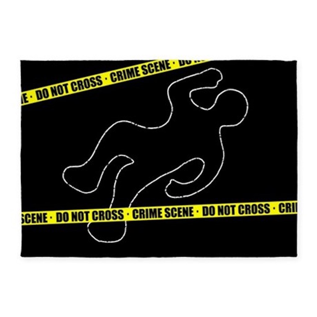 Crime Scene Area Rug ugly carpets