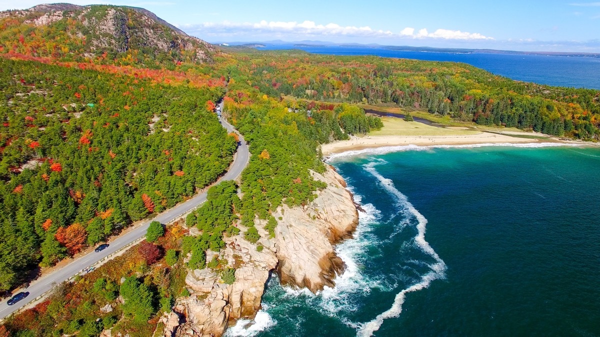 acadia national park in autumn