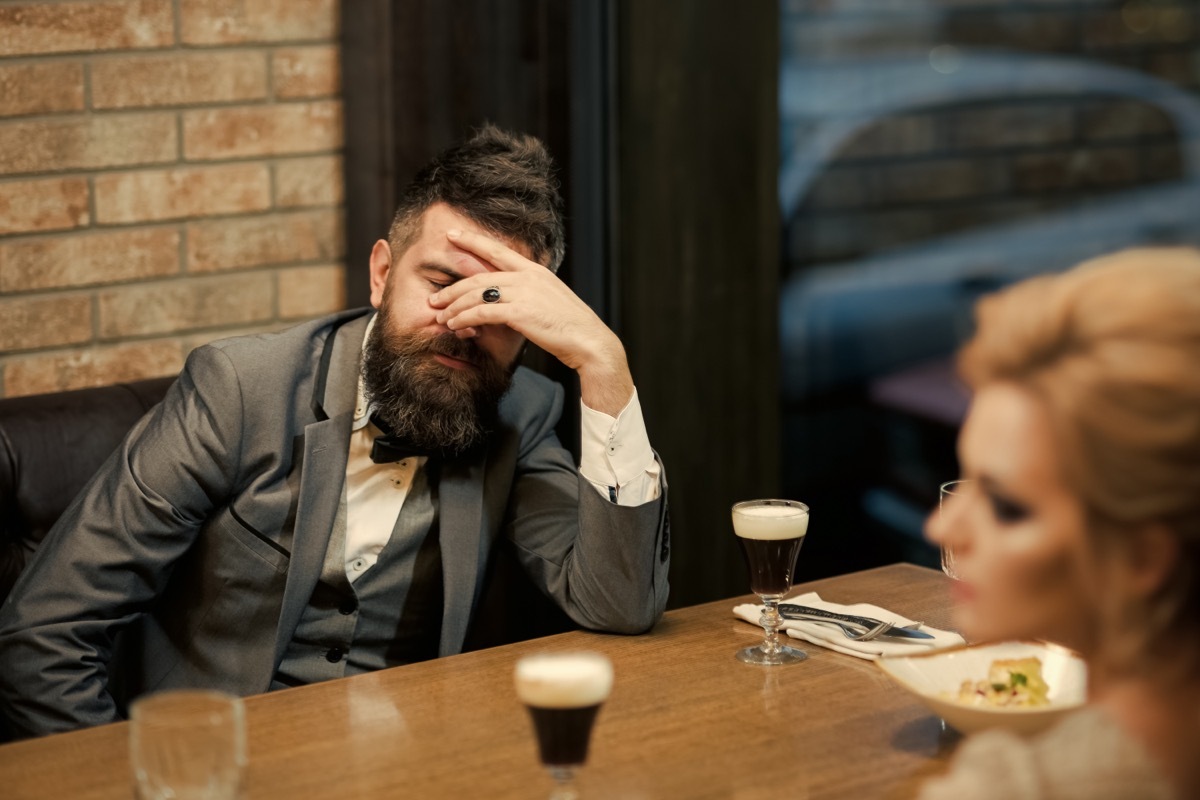 Couple Disagreeing at Dinner