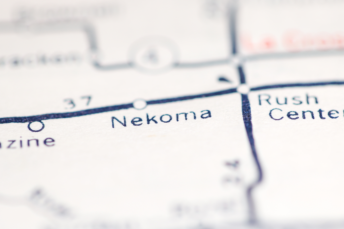 Nekoma, Kansas on map