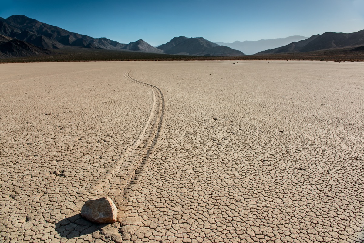 Sailing stones racetrack playa california