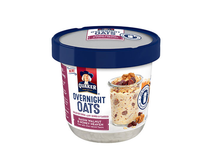 Quaker overnight oats raisin walnut