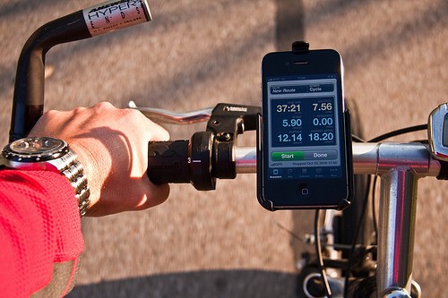 Cylcing with Cyclemeter