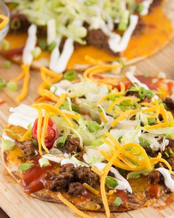 taco flatbread pizza