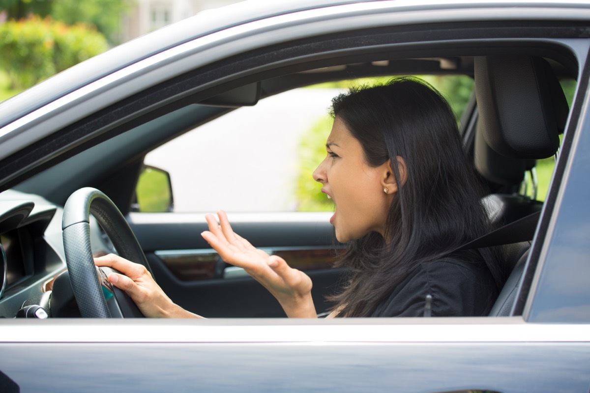 angry woman gesturing with hands