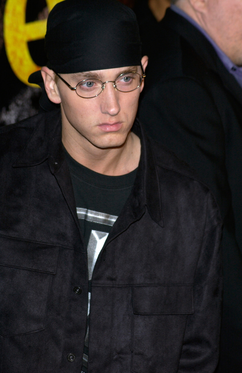 Eminem at the premiere of 